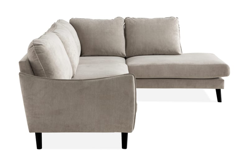 Trend Lyx 4-sits Högervänd L-formad Schäslongsoffa i Tyg - Beige - Products - Möbler - Soffa - Divansoffa & schäslongsoffa - 4 sits soffa med divan