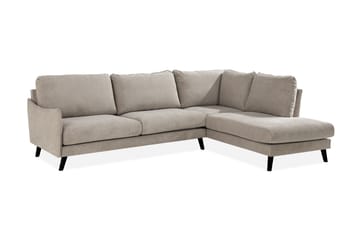 Trend Lyx 4-sits Högervänd L-formad Schäslongsoffa i Tyg - Beige - Products - Möbler - Soffa - Divansoffa & schäslongsoffa - 4 sits soffa med divan