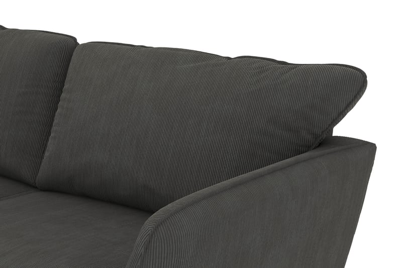 Trend Lyx 4-sits Vänstervänd L-formad Schäslongsoffa i Manchester - Mörkgrå - Products - Möbler - Soffa - Divansoffa & schäslongsoffa - 4 sits soffa med divan