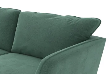 Trend Lyx 4-sits Vänstervänd L-formad Schäslongsoffa i Sammet - Mörkgrön - Products - Möbler - Soffa - Divansoffa & schäslongsoffa - 4 sits soffa med divan