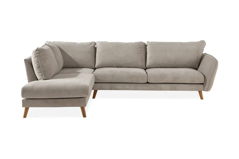 Trend Lyx 4-sits Vänstervänd L-formad Schäslongsoffa i Tyg - Beige - Products - Möbler - Soffa - Divansoffa & schäslongsoffa - 4 sits soffa med divan