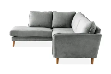 Trend Lyx 4-sits Vänstervänd L-formad Schäslongsoffa i Tyg - Grå - Products - Möbler - Soffa - Divansoffa & schäslongsoffa - 4 sits soffa med divan