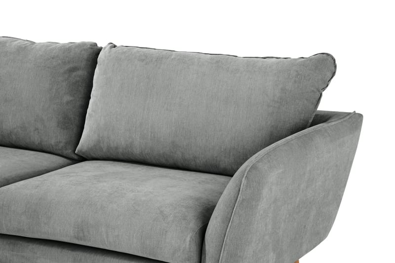 Trend Lyx 4-sits Vänstervänd L-formad Schäslongsoffa i Tyg - Grå - Products - Möbler - Soffa - Divansoffa & schäslongsoffa - 4 sits soffa med divan
