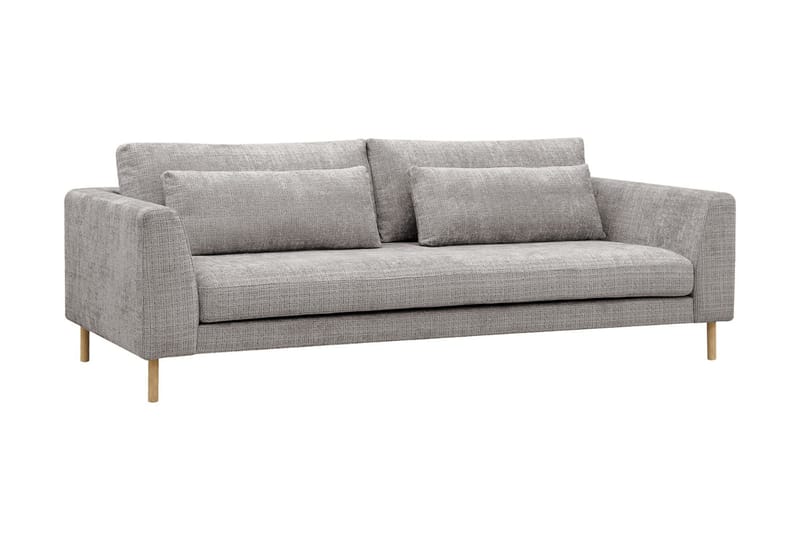 Florenz 3-sits Soffa i Chenille - Ljusgrå - Products - Möbler - Soffa - 3 sits soffa