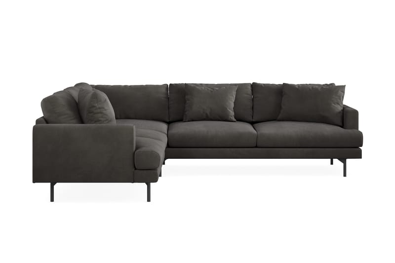 Menard 6-sits Vänstervänd L-formad Hörnsoffa i Manchester - Mörkgrå - Products - Möbler - Soffa - Hörnsoffa