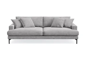 Menard Premium 4-sits Djup Soffa i Chenille - Grå - Products - Möbler - Soffa - 4 sits soffa