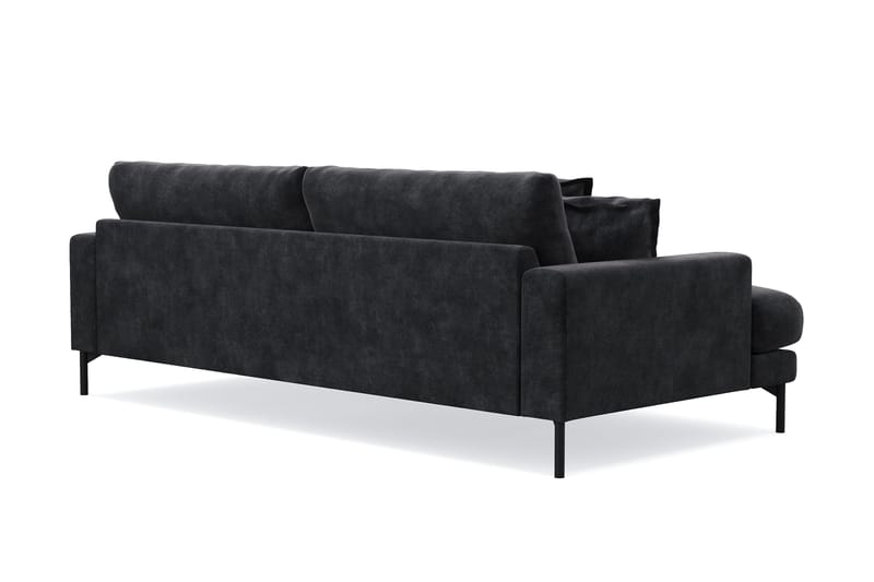 Menard Premium 4-sits Djup Soffa i Chenille - Svartt - Products - Möbler - Soffa - 4 sits soffa