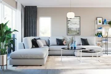Arken 1-sits Hörnmodul i Tyg - Ljusgrå - Products - Möbler - Soffa - Modulsoffa - Hörnmodul