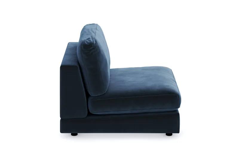 Arken 1-sits Mittmodul i Sammet 90 cm bred - Blå - Products - Möbler - Soffa - Modulsoffa - Mittmodul
