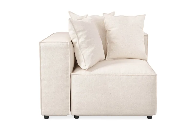 Cubo 1-sits Vänstermodul i Tyg 108 cm bred - Beige - Products - Möbler - Soffa - Modulsoffa - Övriga moduler till modulsoffa