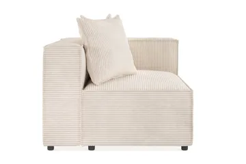 Cubo 2-sits Högermodul i Manchester 120 cm bred - Beige - Products - Möbler - Soffa - Modulsoffa - Övriga moduler till modulsoffa