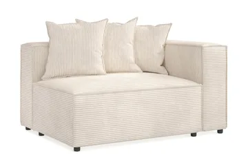 Cubo 2-sits Högermodul i Manchester 120 cm bred - Beige - Products - Möbler - Soffa - Modulsoffa - Övriga moduler till modulsoffa