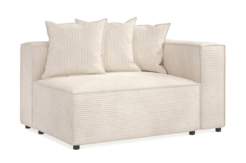 Cubo 2-sits Högermodul i Manchester 120 cm bred - Beige - Products - Möbler - Soffa - Modulsoffa - Övriga moduler till modulsoffa