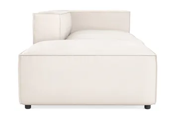 Cubo 3-sits Djup Modulsoffa + Fotpall i Tyg - Vit - Products - Möbler - Soffa - Modulsoffa - Komplett modulsoffa