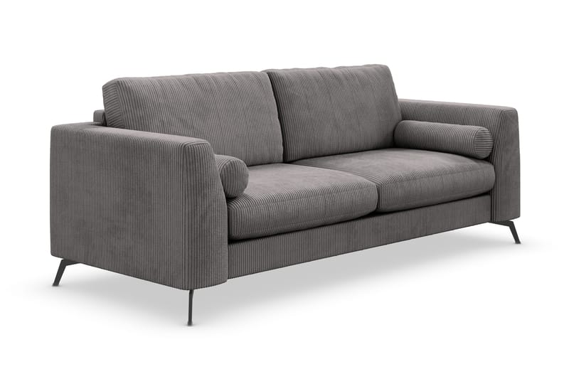 Ocean Lyx 3-sits Manchestersoffa - Mörkgrå - Products - Möbler - Soffa - 3 sits soffa
