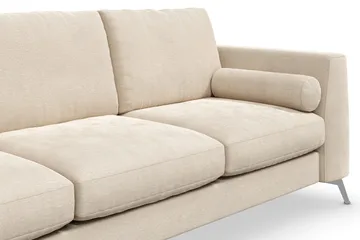 Ocean Lyx 3-sits Sammetssoffa - Beige - Products - Möbler - Soffa - 3 sits soffa