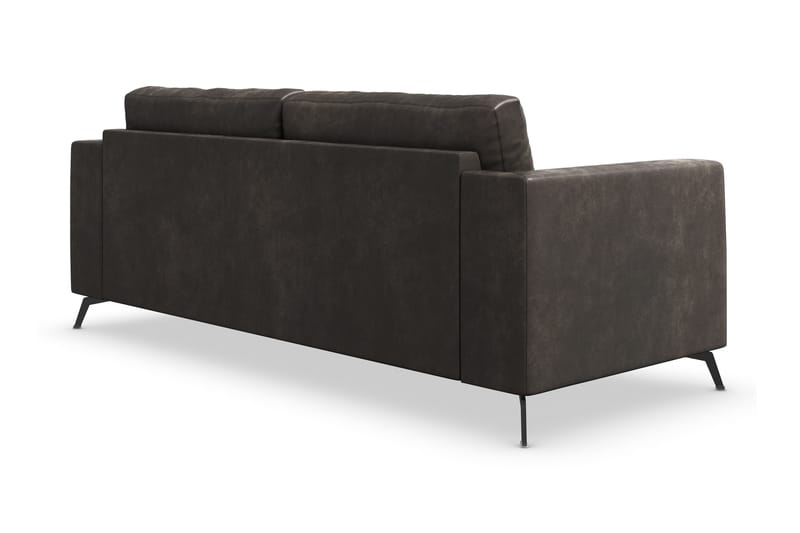 Ocean Lyx 3-sits Soffa i Konstläder - Svart - Products - Möbler - Soffa - 2 sits soffa