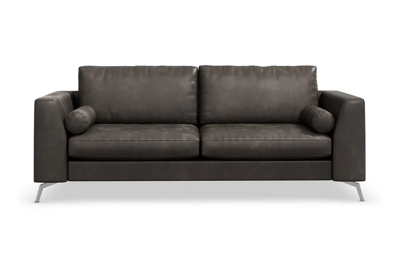 Ocean Lyx 3-sits Soffa i Konstläder - Svart - Products - Möbler - Soffa - 2 sits soffa