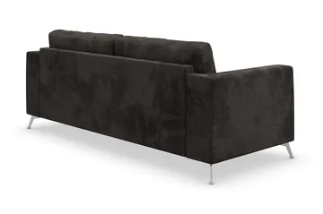 Ocean Lyx 3-sits Soffa - Mörkgrå/Sammet - Products - Möbler - Soffa - 2 sits soffa