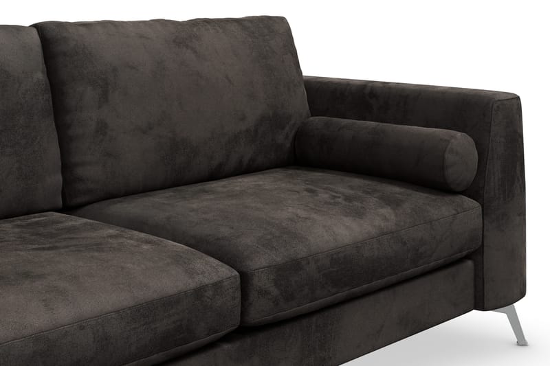 Ocean Lyx 3-sits Soffa - Mörkgrå/Sammet - Products - Möbler - Soffa - 2 sits soffa