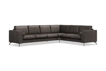 Ocean Lyx 5-sits Vändbar L-formad Hörnsoffa i Konstläder - Mörkgrå - Products - Möbler - Soffa - Hörnsoffa