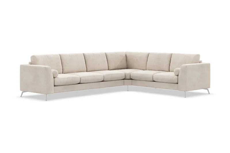 Ocean Lyx 5-sits Vändbar L-formad Hörnsoffa i Manchester - Beige - Products - Möbler - Soffa - Hörnsoffa