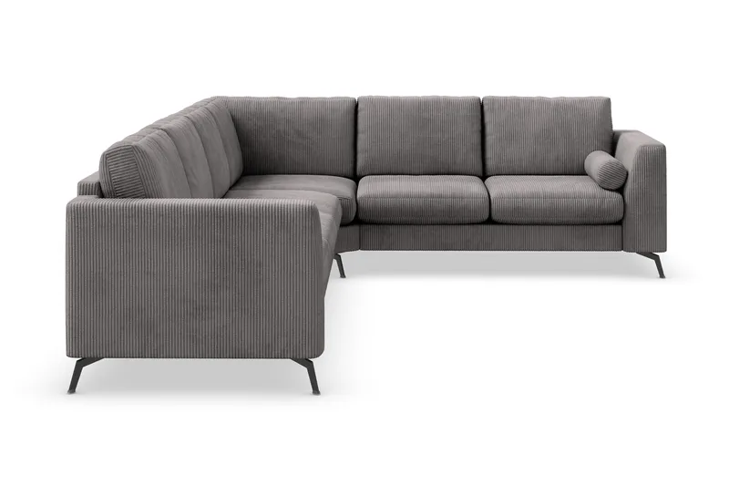 Ocean Lyx 5-sits Vändbar L-formad Hörnsoffa i Manchester - Mörkgrå - Products - Möbler - Soffa - Hörnsoffa