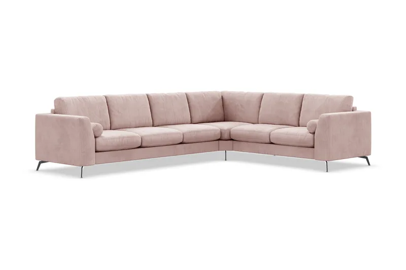 Ocean Lyx 5-sits Vändbar L-formad Hörnsoffa i Manchester - Rosa - Products - Möbler - Soffa - Hörnsoffa