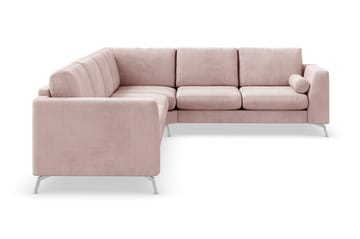 Ocean Lyx 5-sits Vändbar L-formad Hörnsoffa i Manchester - Rosa - Products - Möbler - Soffa - Hörnsoffa