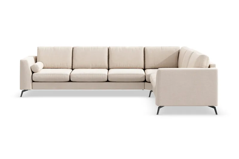 Ocean Lyx 5-sits Vändbar L-formad Hörnsoffa i Tyg - Beige - Products - Möbler - Soffa - Hörnsoffa
