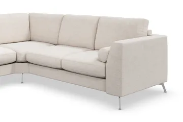 Ocean Lyx 5-sits Vändbar L-formad Hörnsoffa i Tyg - Beige - Products - Möbler - Soffa - Hörnsoffa