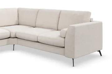 Ocean Lyx 5-sits Vändbar L-formad Hörnsoffa i Tyg - Beige - Products - Möbler - Soffa - Hörnsoffa