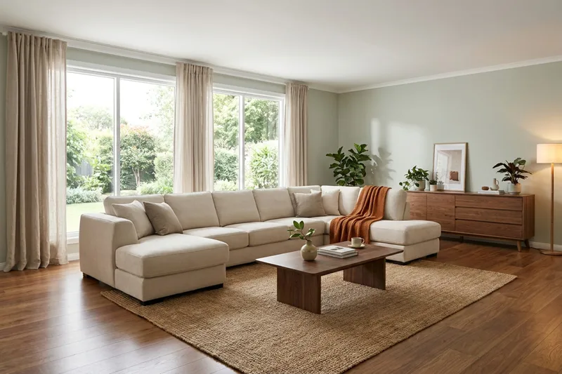 Optus 6-sits U-soffa med Divan och schäslong vänster - Beige - Products - Möbler - Soffa - U-soffa