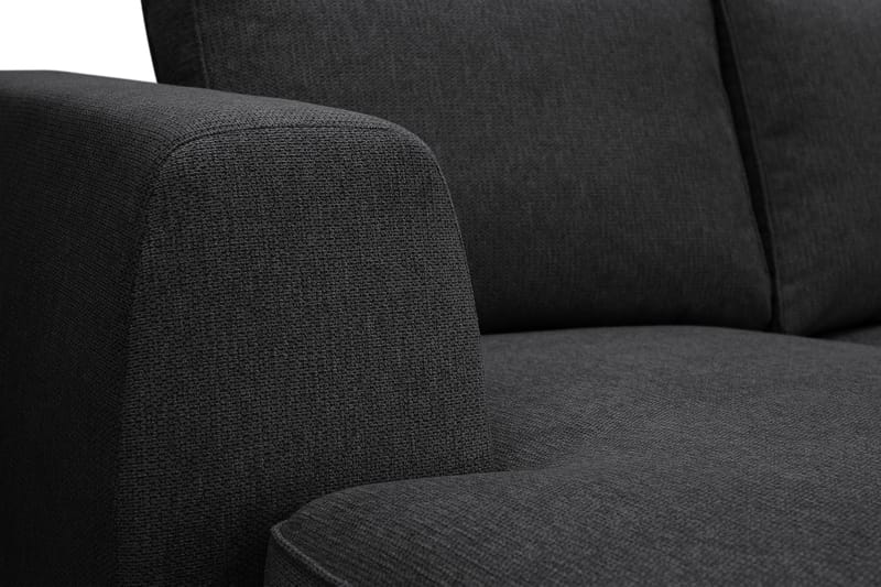 Optus 6-sits U-soffa med Divan och schäslong vänster - Svart - Products - Möbler - Soffa - U-soffa