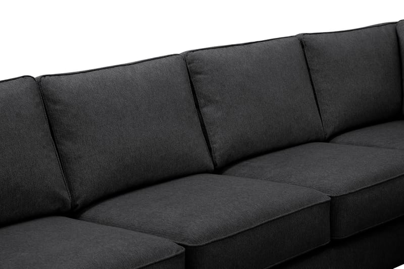 Optus 6-sits U-soffa med Divan och schäslong vänster - Svart - Products - Möbler - Soffa - U-soffa
