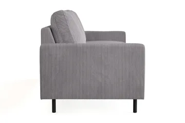 Peppe 3-sits Manchestersoffa - Grå - Products - Möbler - Soffa - 3 sits soffa