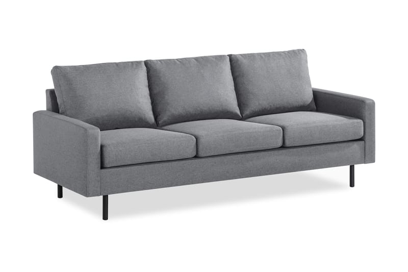 Peppe 3-sits Tygsoffa - Ljusgrå - Products - Möbler - Soffa - 3 sits soffa