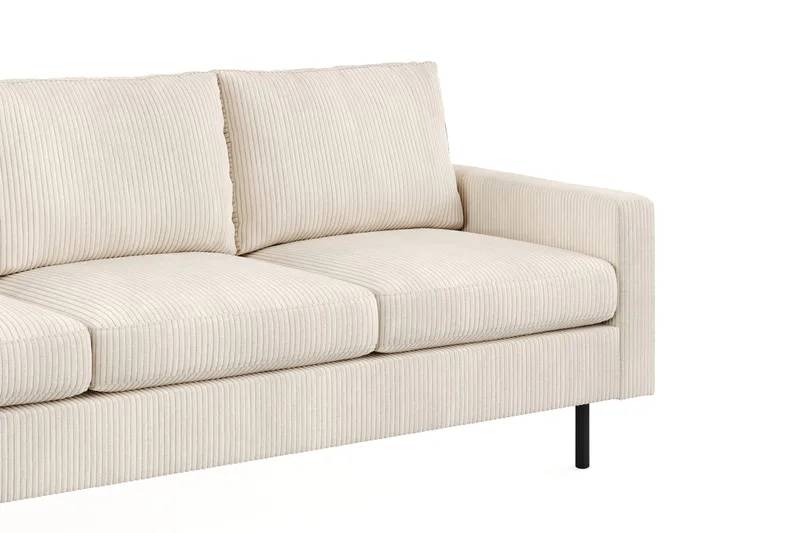Peppe Soffgrupp 3-sits Soffa + Fåtölj + Fotpall i Manchester - Beige - Products - Möbler - Soffa - Soffgrupp