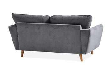 Trend Lyx 2-sits Soffa - Mörkgrå/Ek - Products - Möbler - Soffa - 2 sits soffa