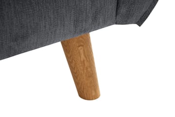 Trend Lyx 2-sits Soffa - Mörkgrå/Ek - Products - Möbler - Soffa - 2 sits soffa