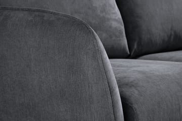 Trend Lyx 2-sits Soffa - Mörkgrå/Svart - Products - Möbler - Soffa - 2 sits soffa