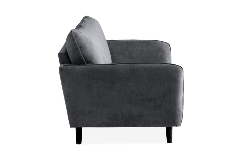 Trend Lyx 2-sits Soffa - Mörkgrå/Svart - Products - Möbler - Soffa - 2 sits soffa