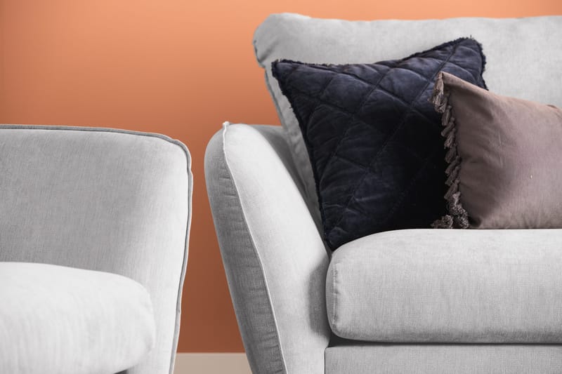 Trend Lyx 2-sits Tygsoffa - Ljusgrå - Products - Möbler - Soffa - 2 sits soffa