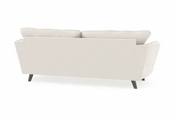 Trend Lyx 3-sits Sammetssoffa - Krämvit - Products - Möbler - Soffa - 3 sits soffa