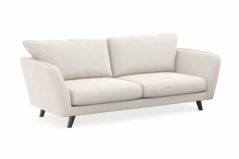 Trend Lyx 3-sits Sammetssoffa - Krämvit - Products - Möbler - Soffa - 3 sits soffa