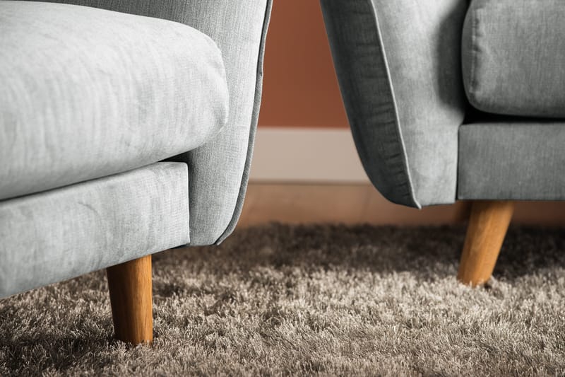 Trend Lyx 3-sits Tygsoffa - Grå - Products - Möbler - Soffa - 3 sits soffa