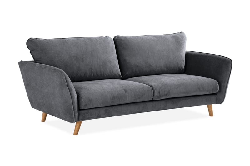 Trend Lyx 3-sits Tygsoffa - Mörkgrå - Products - Möbler - Soffa - 3 sits soffa