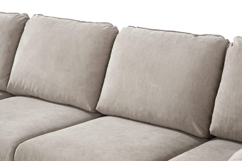 Trend Lyx 4-sits Högervänd U-formad Soffa med Divan och Schäslong i Tyg - Beige - Products - Möbler - Soffa - U-soffa