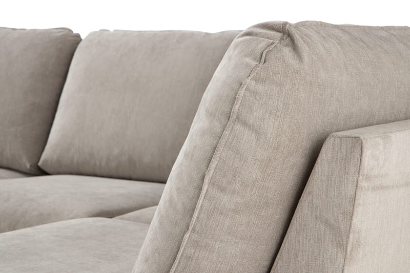 Trend Lyx 4-sits Högervänd U-formad Soffa med Divan och Schäslong i Tyg - Beige - Products - Möbler - Soffa - U-soffa