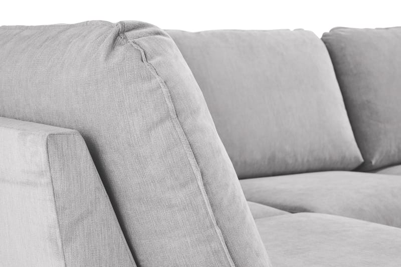 Trend Lyx 4-sits Högervänd U-formad Soffa med Divan och Schäslong i Tyg - Ljusgrå - Products - Möbler - Soffa - U-soffa